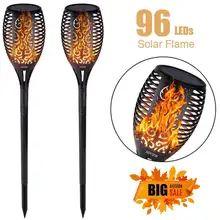 Солнечный светильник для танцев на открытом воздухе, мерцающие огни, светильник s, водонепроницаемый 96 Светодиодный фонарь, беспроводной светильник, лампа для садовой дорожки