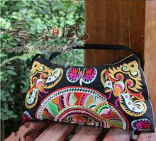 Bolsos de Las Mujeres calientes! Bolsas Bordadas Bordado Nacional Único Hombro Bolsa de Mensajero Día Del Bolso de Embrague de Las Mujeres de regalo de Navidad