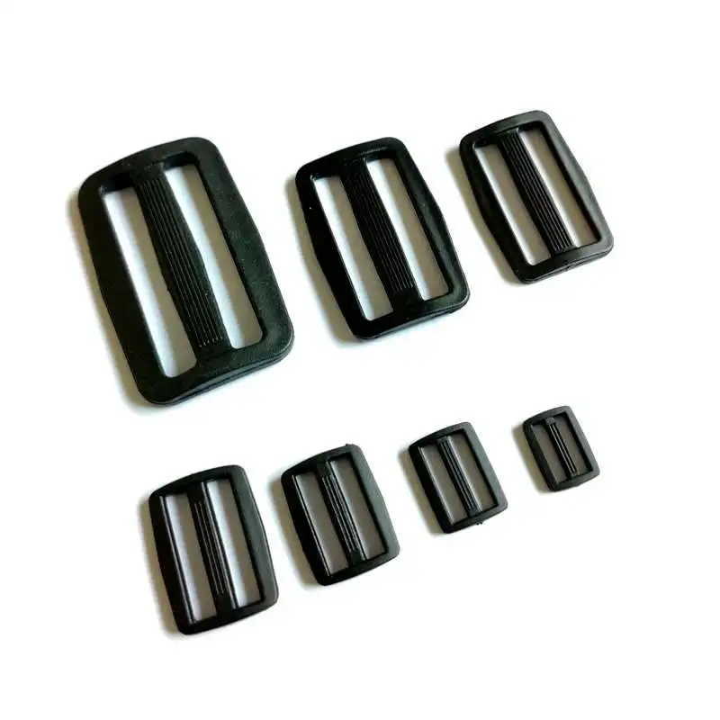 

10pcs Nylon Buckle 32mm/38mm/50mm Adjustable Buckles Tri Buckles for Belt Suitcase Accessories Webbing Moll Tactical Bag Parts
