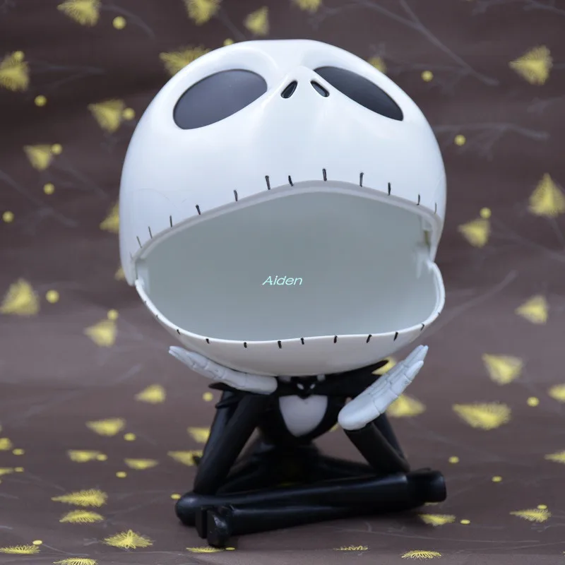 

7" The Nightmare Before Christmas Jack Skellington Storage BOX Decoration Birthday Gift Vinyl Action Figure Toy BOX 18CM B1615