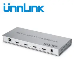 Unnlink видеостена контроллер 1 HDMI/вход DVI 4 HDMI выход 2x2 4 изображения шить процессор изображения 4 ТВ показывает экран Сращивание