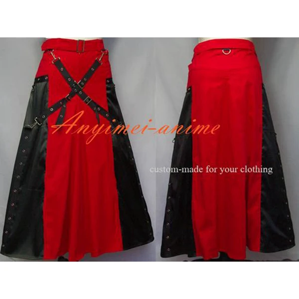 Gothic Lolita Punk Vrouw Rok Jurk Cosplay Kostuum Maatwerk [G548]