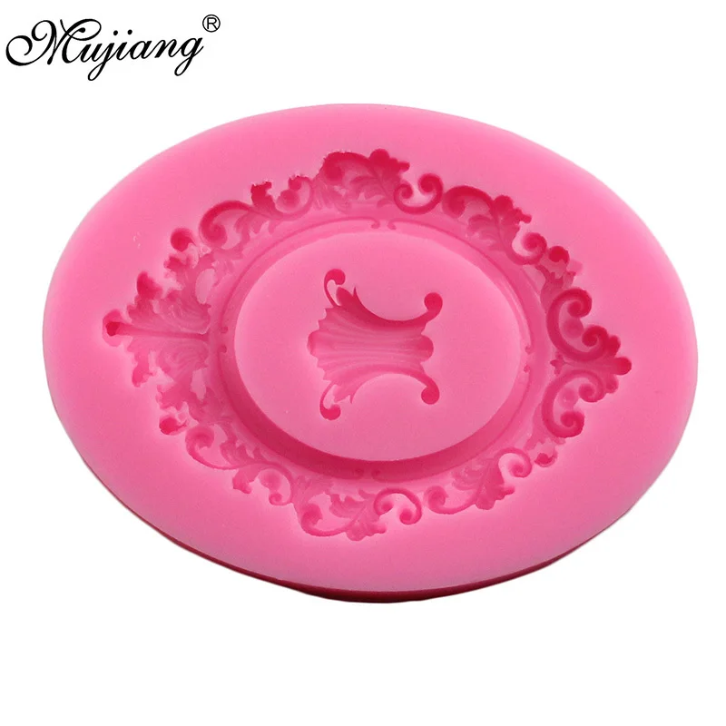 DIY Mirror Fondant Cake Decorating Tools Frame Cupcake Chocolate Wedding Cake Border Silicone Molds Kitchen Baking Moulds