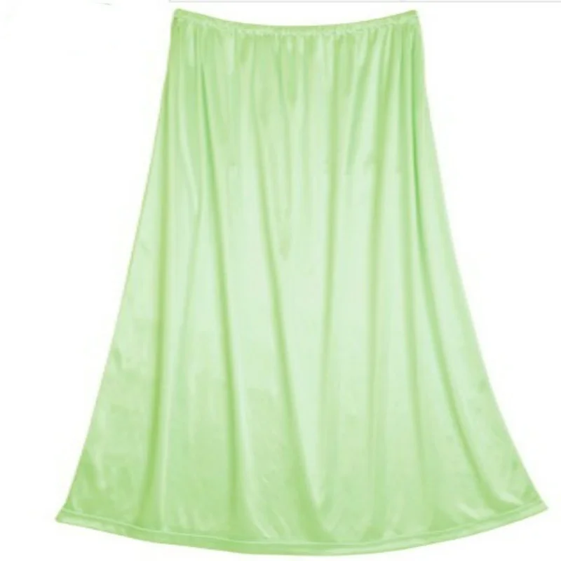 Женское нижнее белье, Повседневная Базовая Женская Нижняя юбка с полускользящей подошвой, Нижняя юбка, устойчивая к растяжению, крутая удобная длина, 6 цветов 906-A208