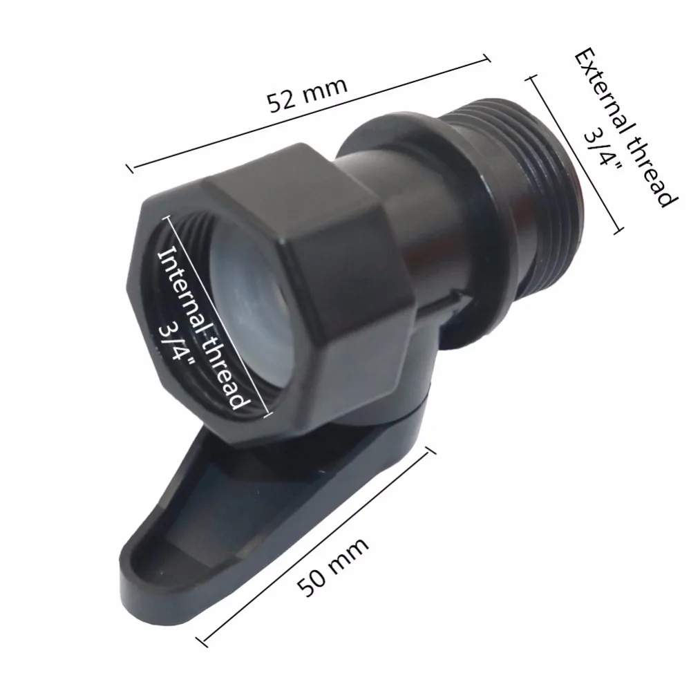 3/4 дюймов мужской и женский резьбовой разъем блок переключатель на трубу для самостоятельного использования фитинги пластик садовые