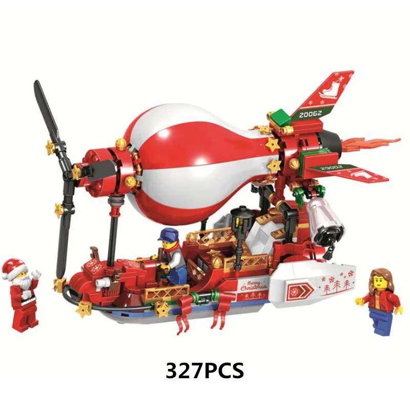 

Compatible Legoing Creator Village Christmas City Advent Calendar Santa Claus Block Set Holiday Building Bricks Toy For Kids