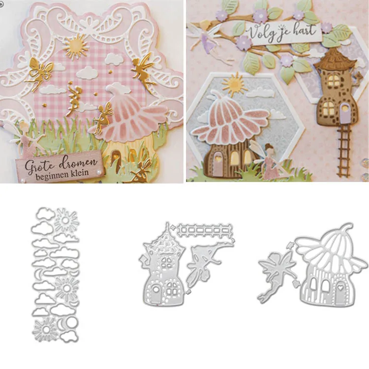 

Angle house Metal Cutting Dies for DIY Scrapbooking Die Stencils Embossing DIY Card Making/Photo Album Decoration