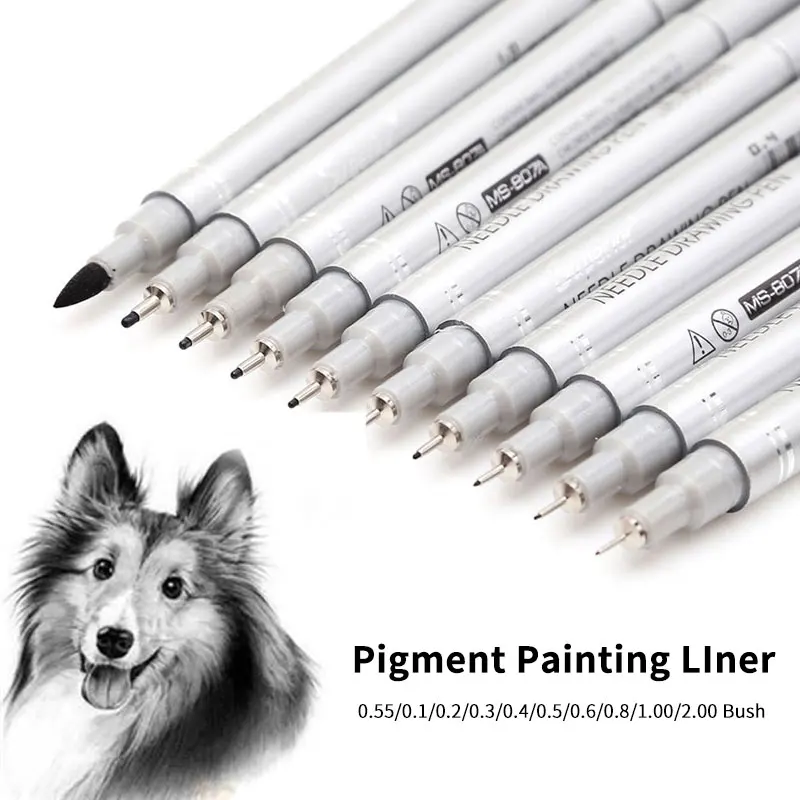 Набор фломастеров Pigma Micron игла водостойкий крючок для рисования ручка на водной