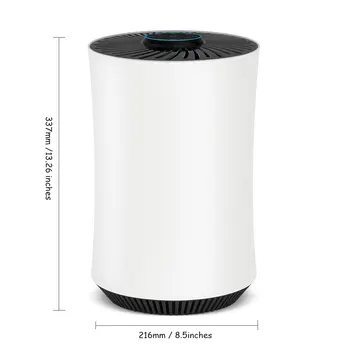 

2019 Air Purifier Air Cleaner with True HEPA Filter 3 Fan Speed Levels 4 Timer Settings for Home Room Smokers