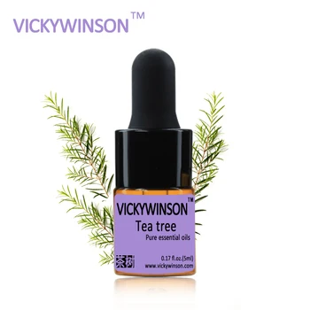 

VICKYWINSON Tea tree essential oil 5ml Blackhead Remover Pimples Acne Spots WD7