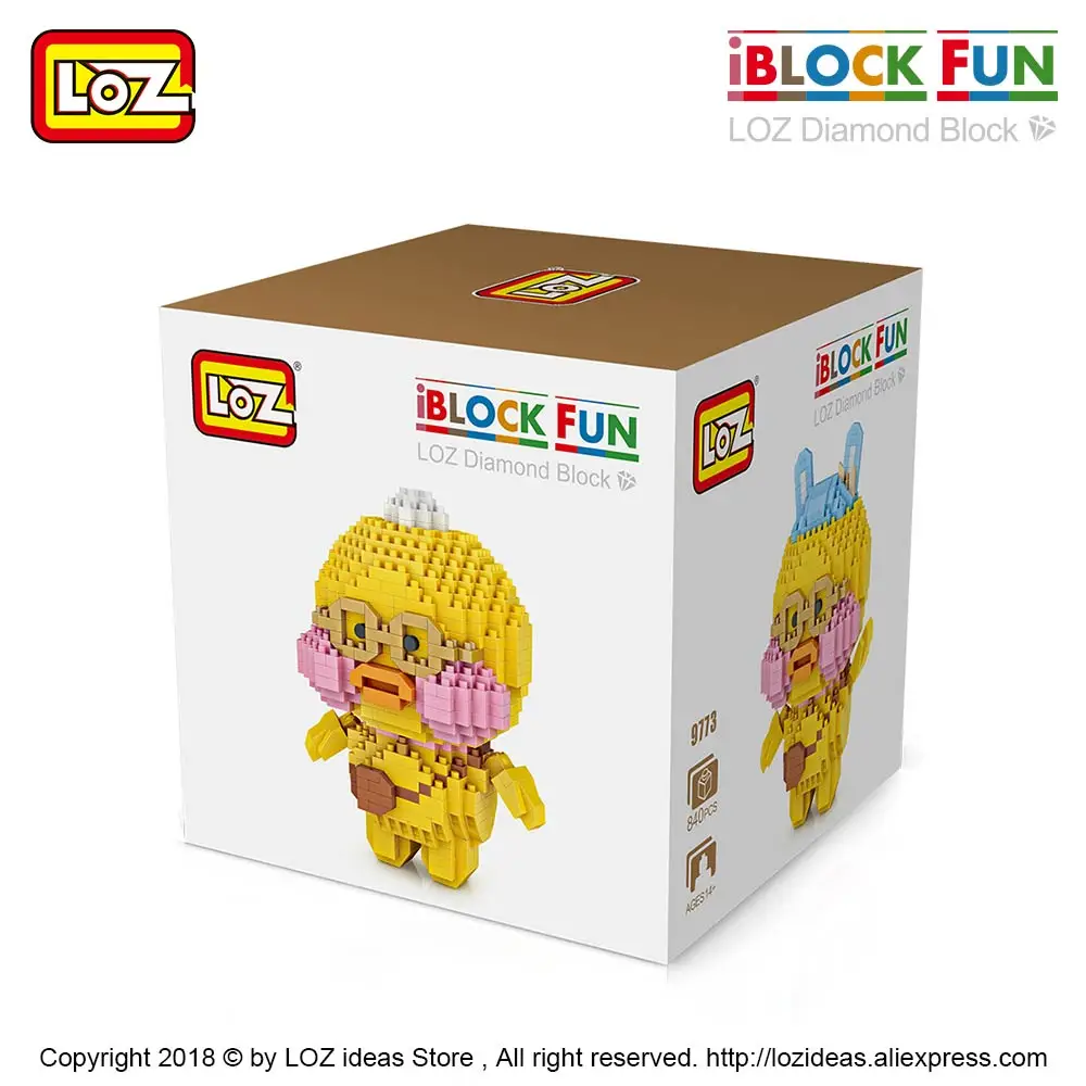 LOZ Diamond Blocks Cute Toys Building Blocks Figures Plastic Assembly Toys Educational Smile Love Stool Cartoon Dog Animals DIY
