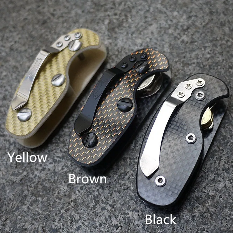 EDC Smart Key Holder Outdoor Carry on Single release Lightweight Carbon