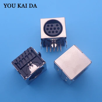 

10pcs/lot MD Housing Female DIN 10 Mini Pin S-video Adapter Socket Mini DIN Port Connector 10P 10PIN