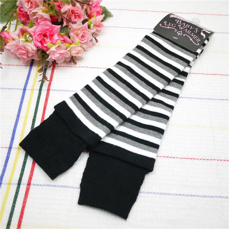 3Pairs Baby black white striped Leg Warmers Infant /adult Striped arm