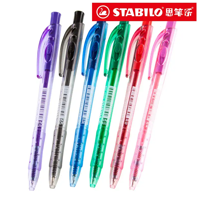 10 шт. Аутентичные STABILO 308 # шариковая ручка Scriptliner ручка цветная шариковая ручка 0,38 мм студенческий статиомерный шар - изображение