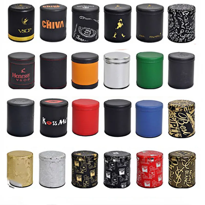 

24 patterns leather color cup sieve cup die roll cup with 6 dice bar entertainment club night supplies