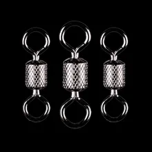 WALK FISH 50 шт./лот, Вертлюги для рыбалки, шариковый подшипник, поворотный с безопасной защелкой, твердые кольца, вертлюг для ловли карпа, аксессуары для рыбалки