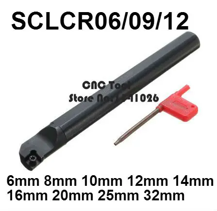 Токарные инструменты с ЧПУ 1 шт. 6 мм 8 10 12 14 16 18 20 25 32 SCLCR06 SCLCR09 SCLCR12 sccl06/09/12