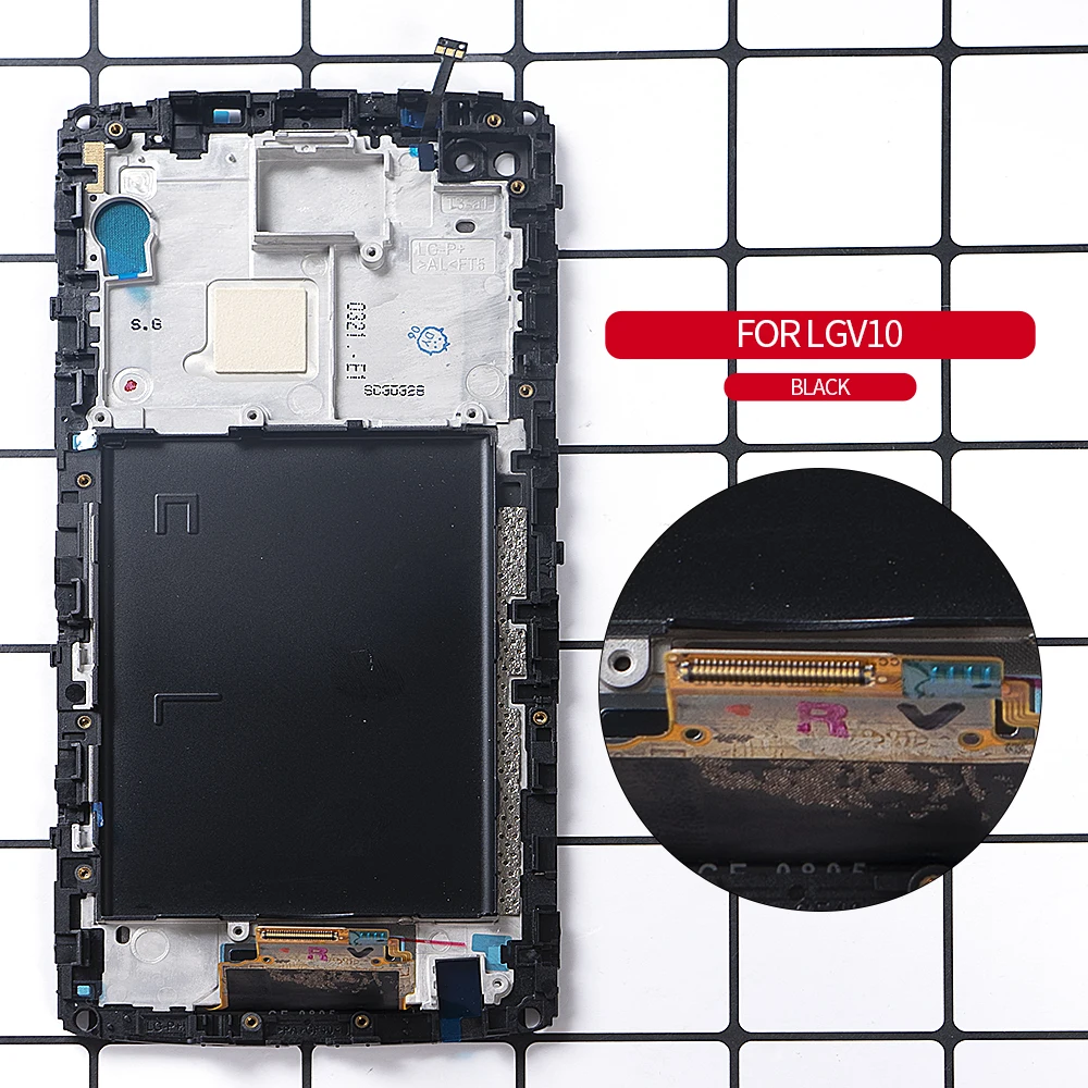 ЖК дисплей 5 7 дюйма для LG V10 с сенсорным экраном рамкой и дигитайзером в сборе LCD H960