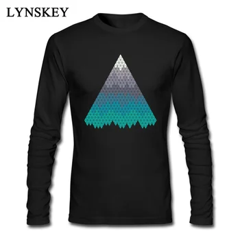 

Geometry Mountains Top T-Shirts For Men Funny The Black Friday Print Long Mabel Tee Shirts Cheap Casual Male Tee Shirts