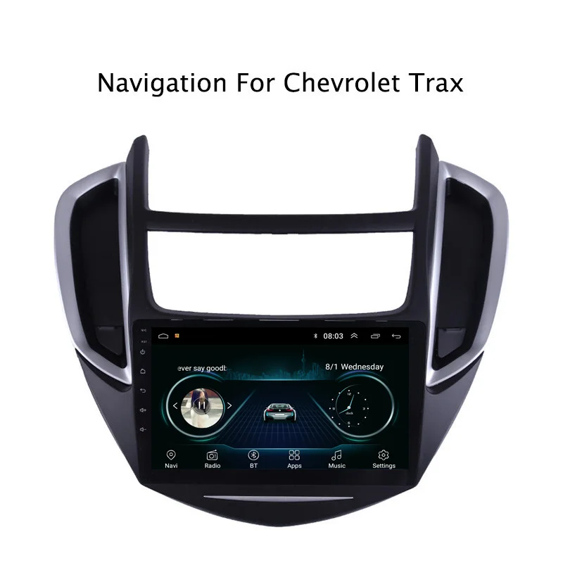 Ectwodvd 9 &quotAndroid 8 1 автомобильный dvd плеер gps навигация для Chevrolet Trax Радио