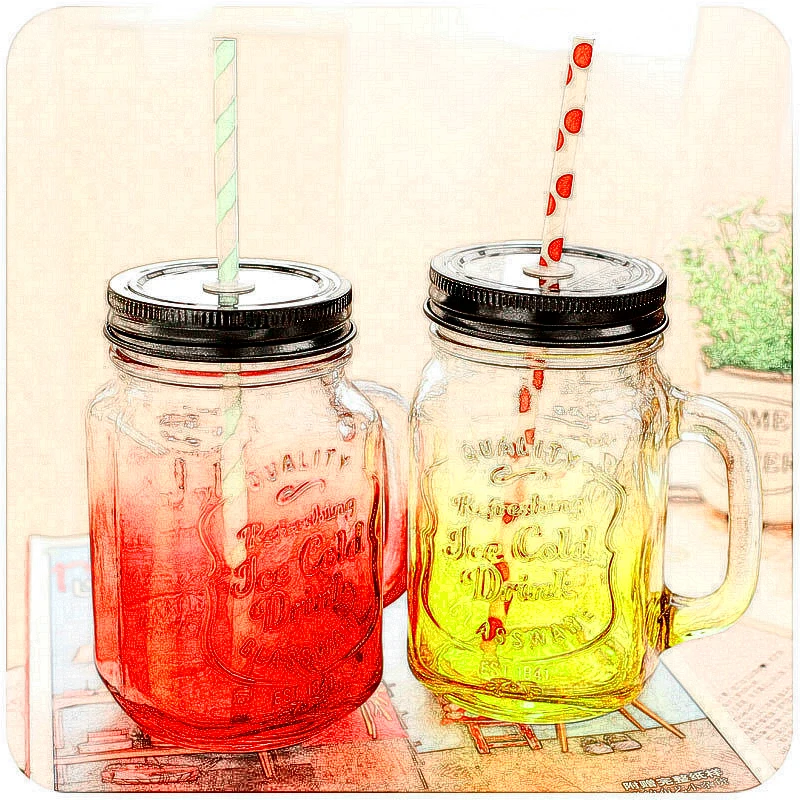 Download Keythemelife Vintage Glass Mason Jar kettle Cold Drink ... Yellowimages Mockups