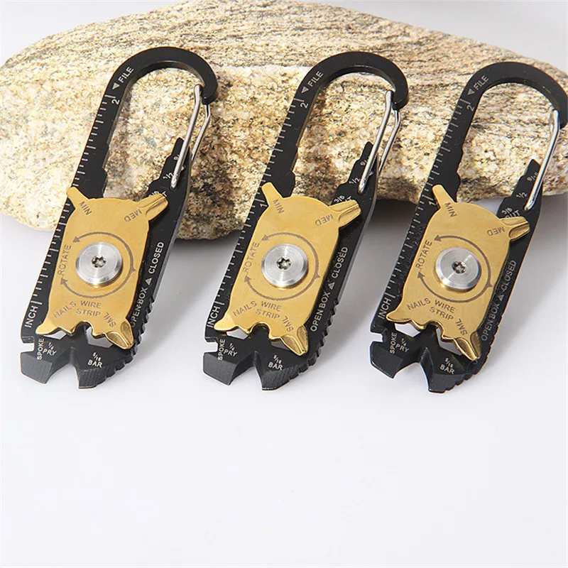 

Mini Multifunctional Camping Outdoor EDC Gear 20 In 1 Screwdriver Spanner Tactical Hand Tools Keychain Emergency Survival Kits