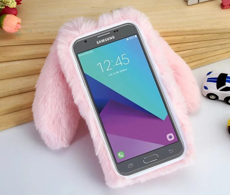 coque samsung j3 2016 avec fourrure