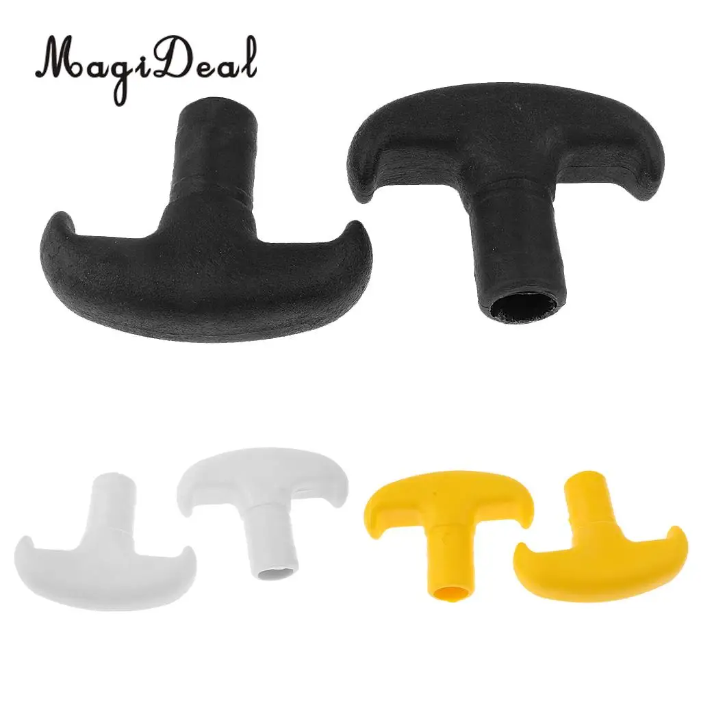 MagiDeal High Quality 2Pcs PVC Canoe Paddle T Handle Kayak Dinghy SUP Surfboard Surfing Rowing Boat Accessory Black/Yellow/Gray