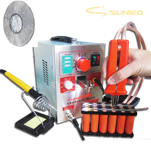 

3.2kw LED Pulse Battery Spot Welder 709a Soldering Iron Station Spot Welding Machine for 18650 battery+roll 0.1*4mm Nickel strip