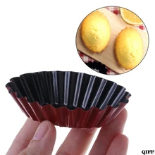 Прямая поставка и из высокоуглеродистой стали овальная форма для выпечки яиц, пирожных, форма для печенья, пудинга May28