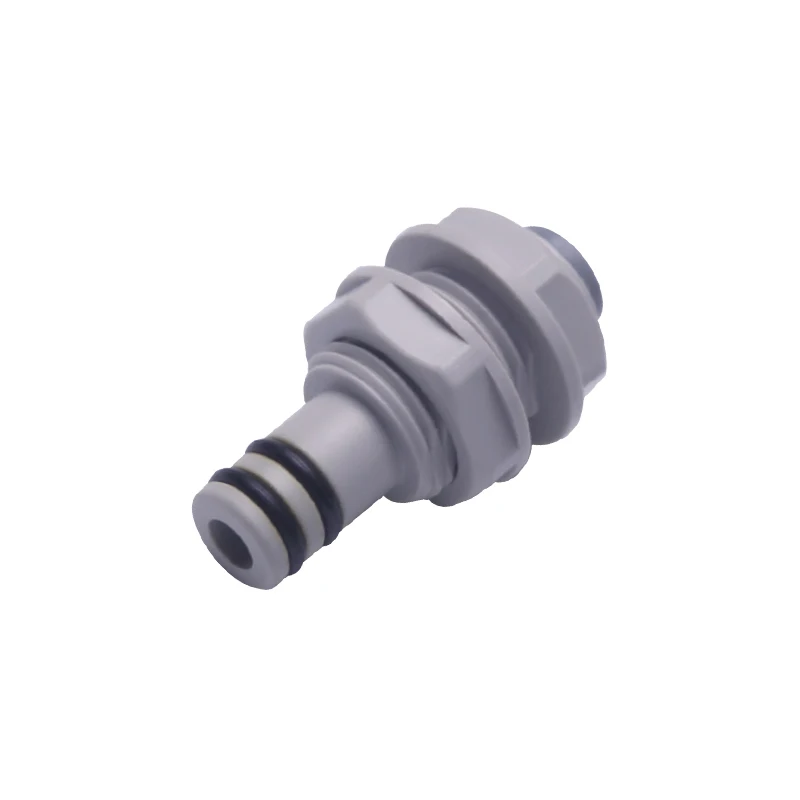 

11.4mm - 1/4" OD Tube RO Water Quick Connector Tight Junction Double Sealing PE Pipe Fitting Hose Clapboard Filter System