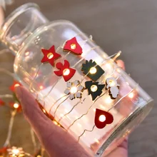 20 светодиодный Сказочный деревянный Ангел Звезда медный провод струнные огни Luminaria 2 м светодиодный Декор для рождественской гирлянды на окно год