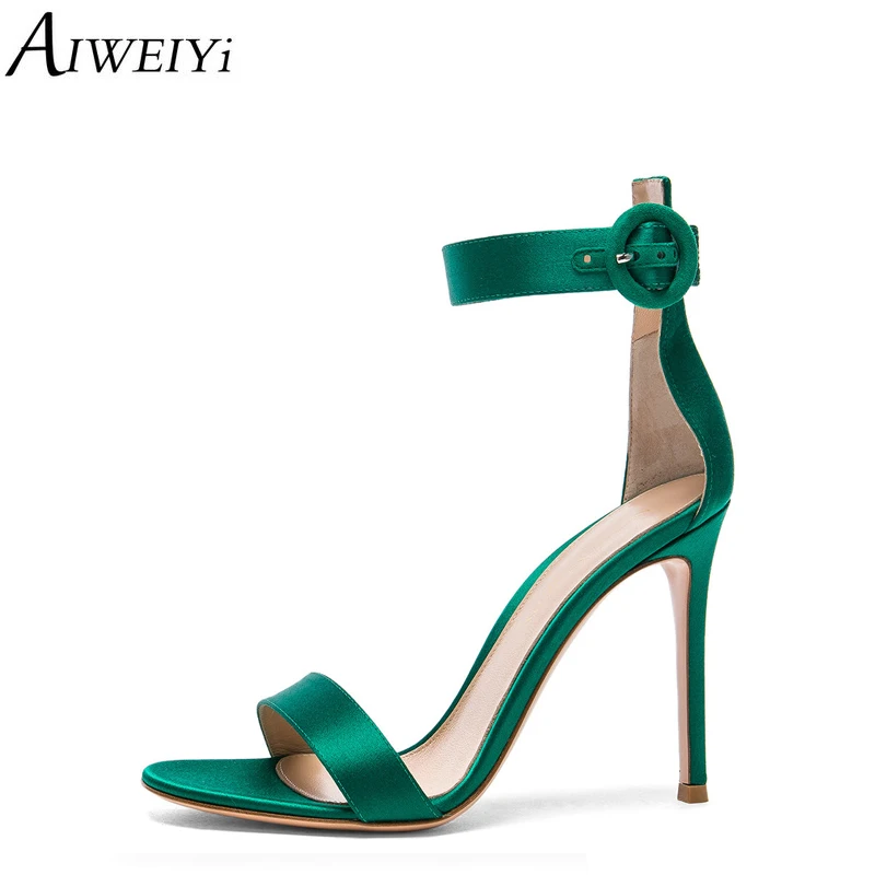 

AIWEIYi 8/10/12CM High Heel Sandals for Women Open toe Platform Pumps Summer Gladiator Sandals Summer Shoes Woman Stiletto Shoes
