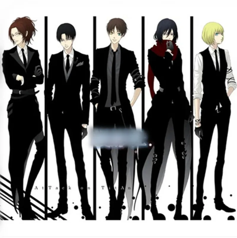 

Cosplay Anime Attack on Titan Levi Rivaille Eren Yeager Mikasa Ackerman costume Uniforms Outfits for UNISEX Halloween purim