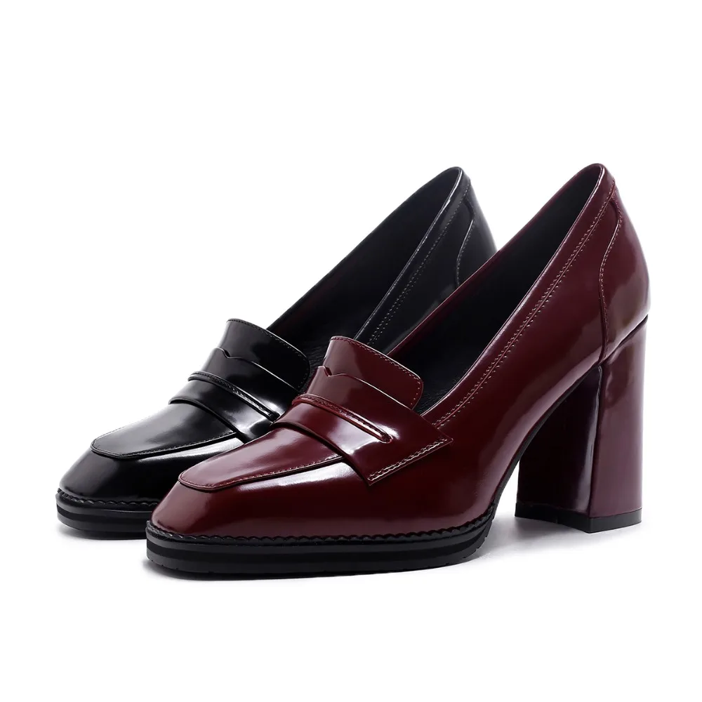 Arden Furtado/Мода года; сезон весна-осень; женские офисные модельные туфли из натуральной кожи с квадратным носком без застежки на высоком каблуке; женские туфли-лодочки