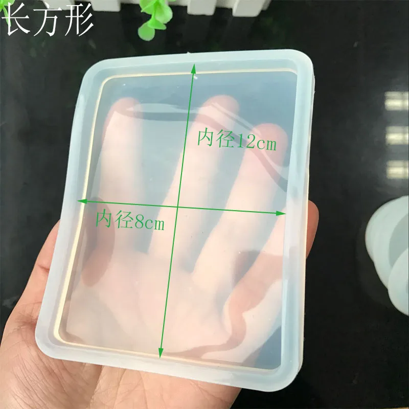 Rectangle &oval Plate Dish Display Resin Mold Making Jewelry Holder Mould  Tool DIY Hand Craft