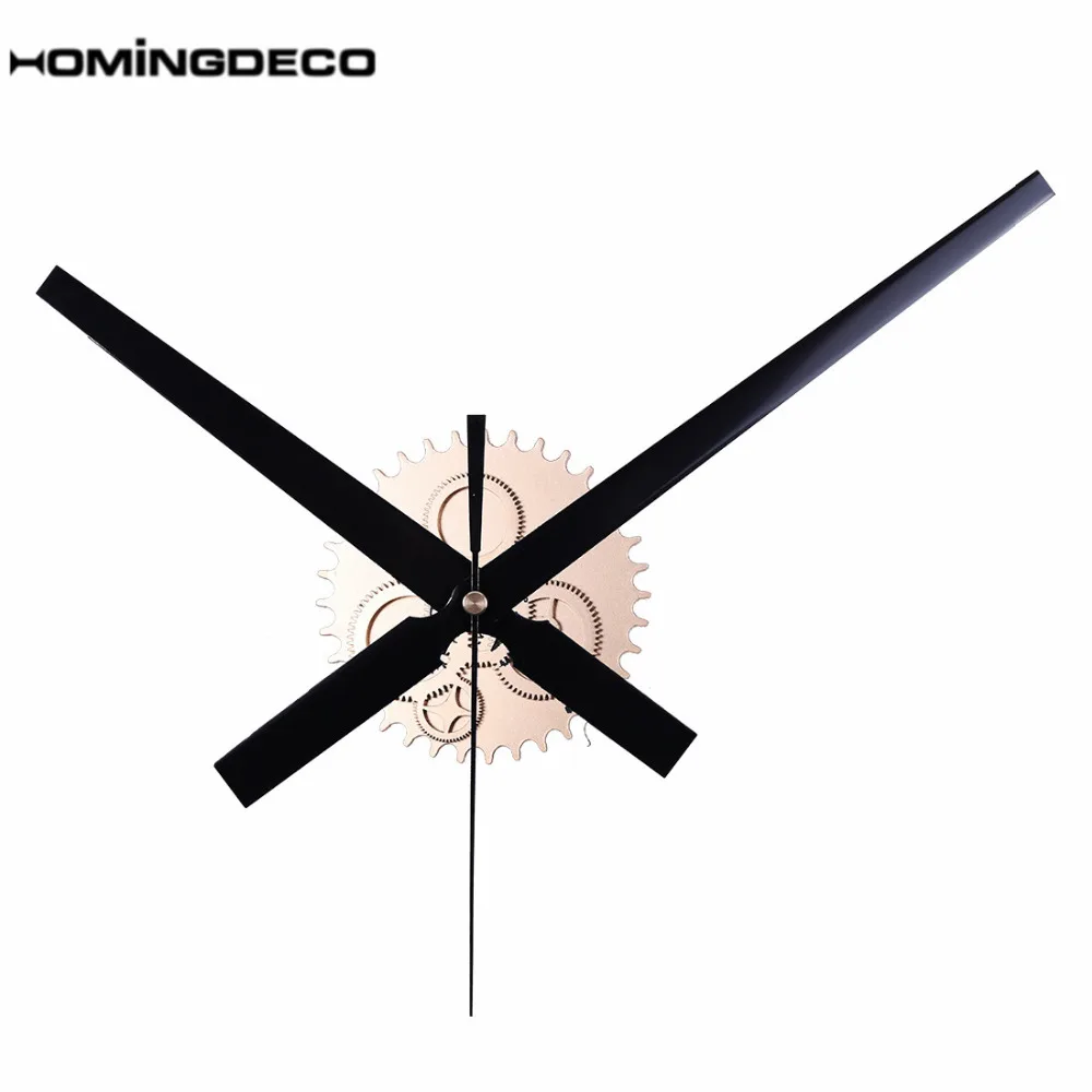 

Homingdeco Retro Mute Wall Clock Silent Movement Kit Clock Mechanism Parts With Clock Hands Wall Clock DIY Repair Parts - Golden