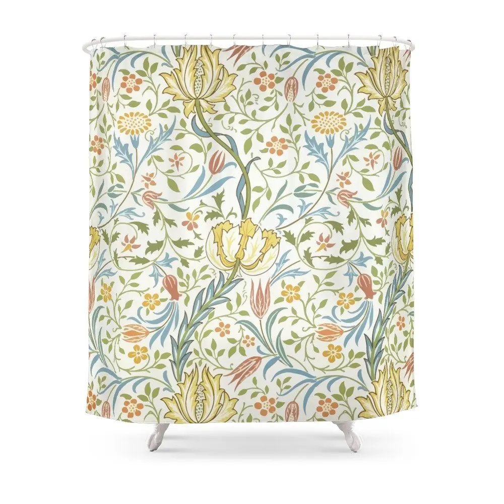 William Morris Flora Shower Curtain Waterproof Polyester Fabric
