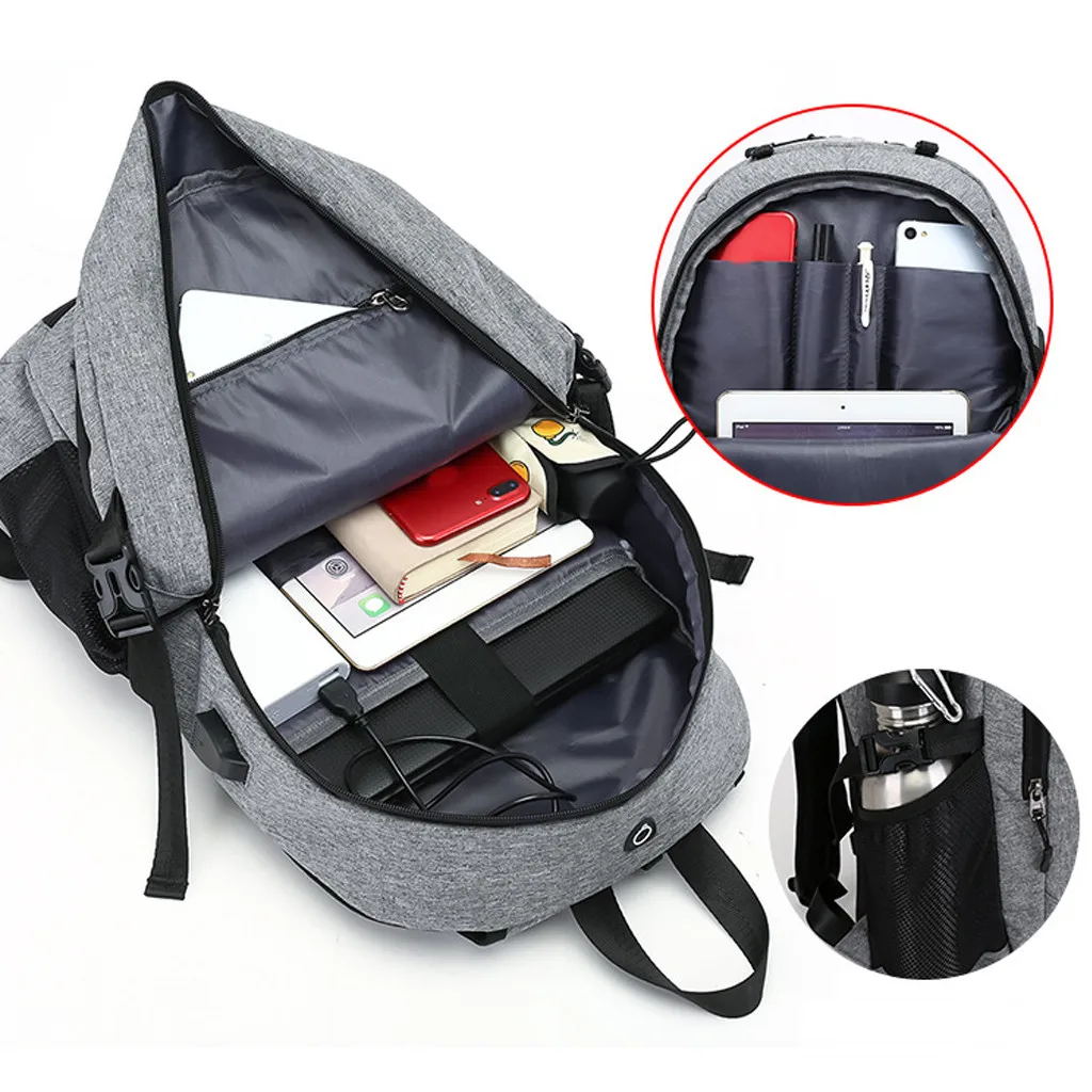 Рюкзак для ноутбука S port s, прочный рюкзак для путешествий на открытом воздухе, баскетбольный рюкзак, USB порт s, порт s, мода#6