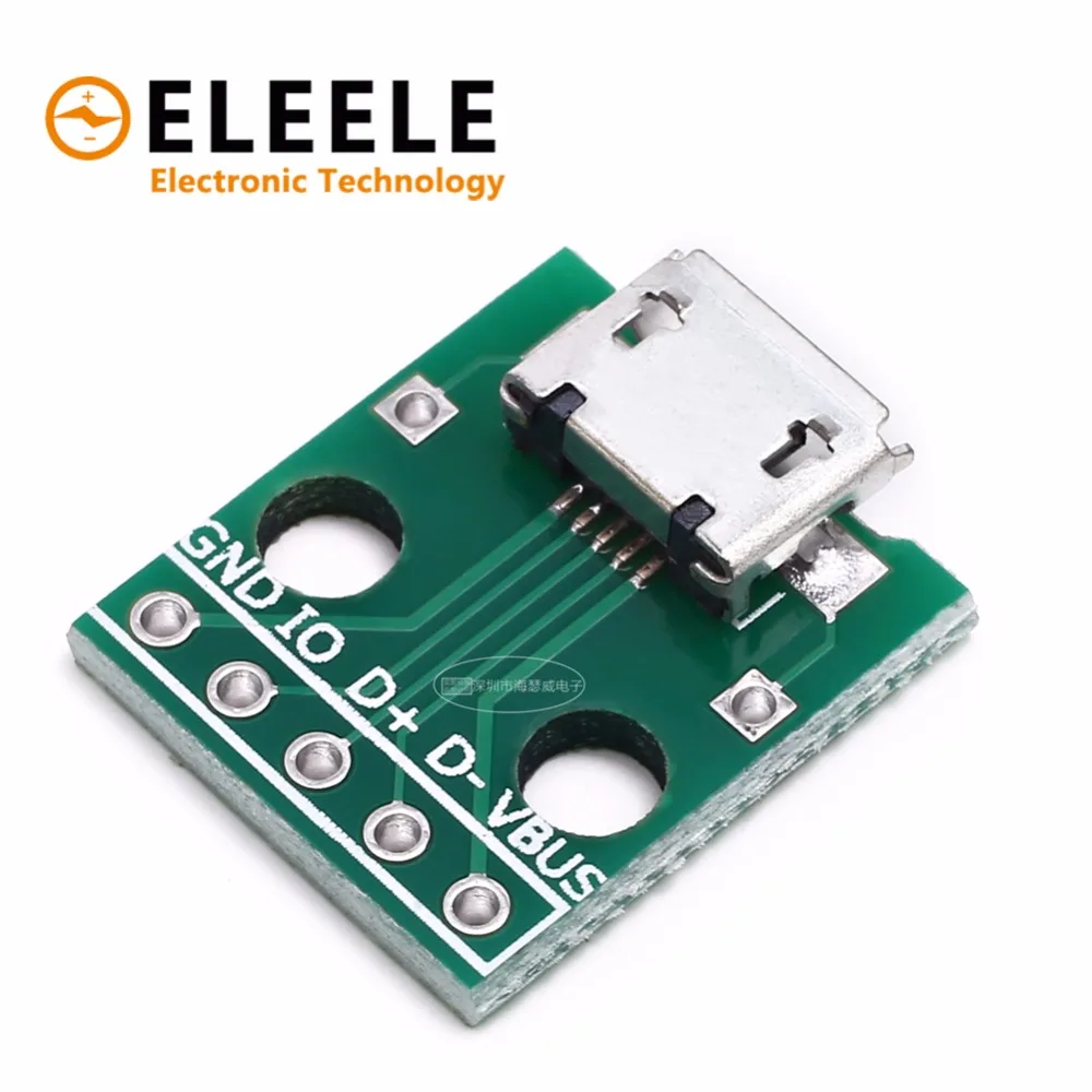 I63 10pcs MICRO USB to DIP Adapter 5pin Female Connector B Type PCB Converter PN35 I63 10pcs MICRO USB to DIP Adapter 5pin Female Connector B Type PCB Converter PN35