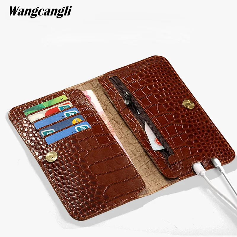 

wangcangli Brand Genuine Leather phone case For Xiaomi Mi MIX 2 Handmade custom flip phone case For Xiaomi Mi Note 3 MIX 2S 8se