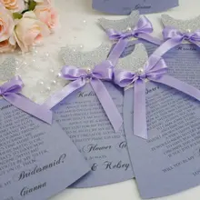 Свадебное платье подружки невесты с жемчужинами на заказ Пригласительные открытки для подружки невесты с цветочным узором для невесты Вечерние приглашения