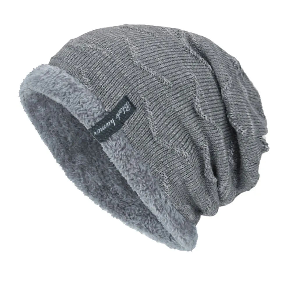 Unisex Knitted Warm Cap For Men Star Hedging Head Hat Beanie Cap Warm Winter Outdoor Hat Bone Masculino Gorros^40