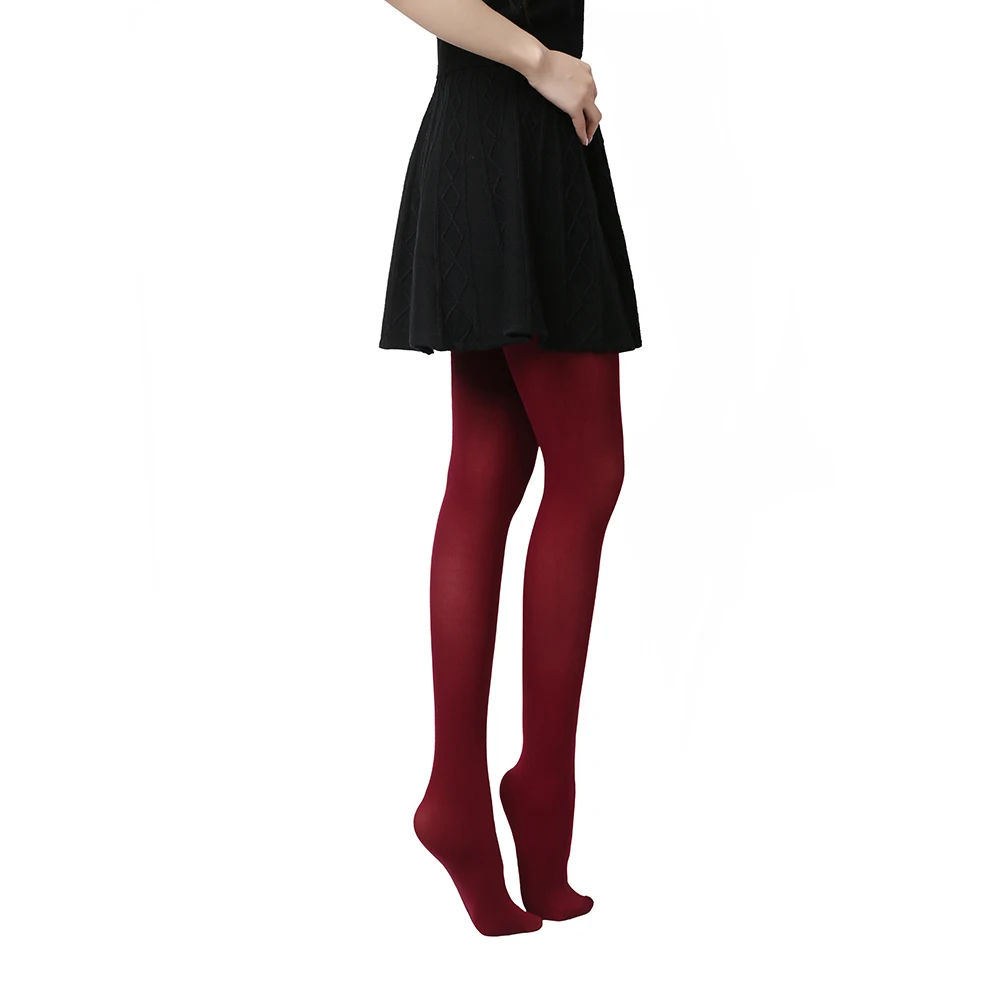 Collants opaques sans couture pour femmes, bas en nylon, optique à pieds, collants  chauds, noir, 120D, hiver, printemps, automne