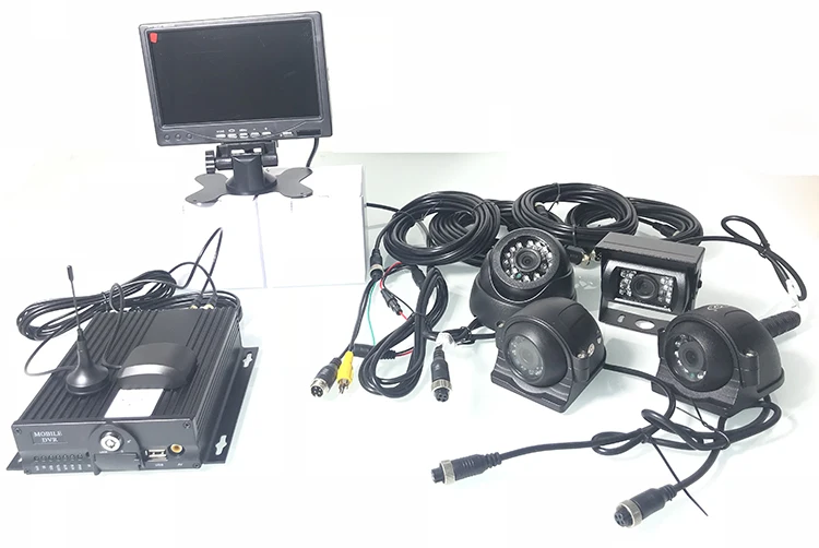 Sistema de Computador Remoto + Posicionamento do Telefone Colheitadeira de Atacado Móvel Anfitrião Monitoramento Caminhão Conjunto Carro Particular - Trem hd 3g Gps 12 Cheap Câmera multiângulo automotiva
