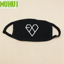 1 ШТ. Kpop EXO Heart Logo Хлопок Пылезащитная Рот Маска Для Лица Унисекс Велоспорт Anti-Dust