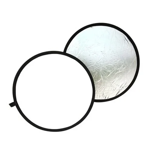 

TOP Free bag 2-in-1 Light Mulit Collapsible white and Silver Photography Reflector 80cm Photo accessories for flash light soft