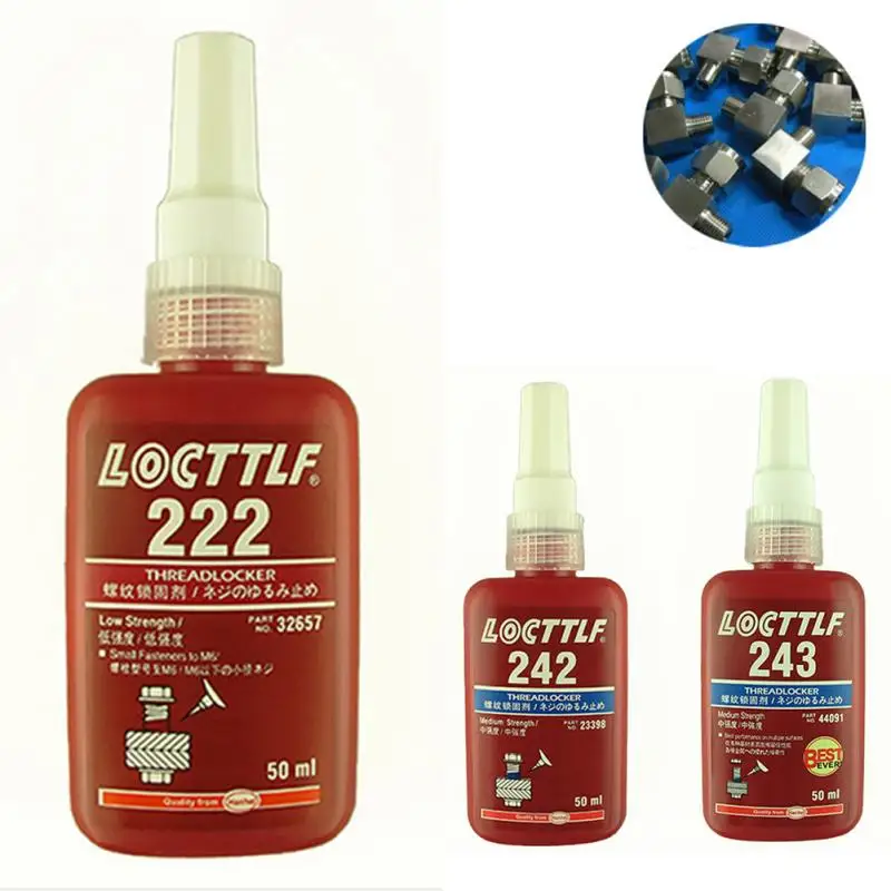 

222/242/243 50ML Cylindrical Retainer Locking Adhesive Metal Screw Anaerobic Adhesive Thermal Strength Environment Glue