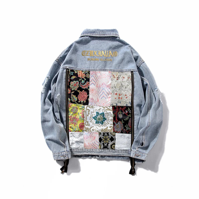 

Autumn Abstract Pattern Letters Denim Jacket Harajuku Jean Jacket Women Single Breasted Casual Streetwear High Waist Outerwear